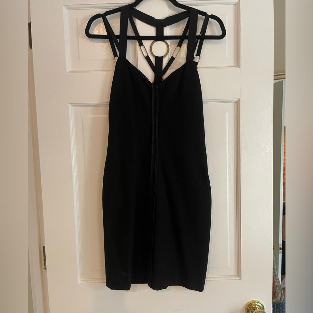 Vintage Nicole Miller Black Strappy Dress